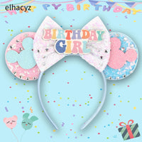 New Christmas Halloween Mouse Ears Headband Cartoon Sequin Bows Headband Birthday Party Princess Cosplay Costume For Women Adult Quick Pick Grocers