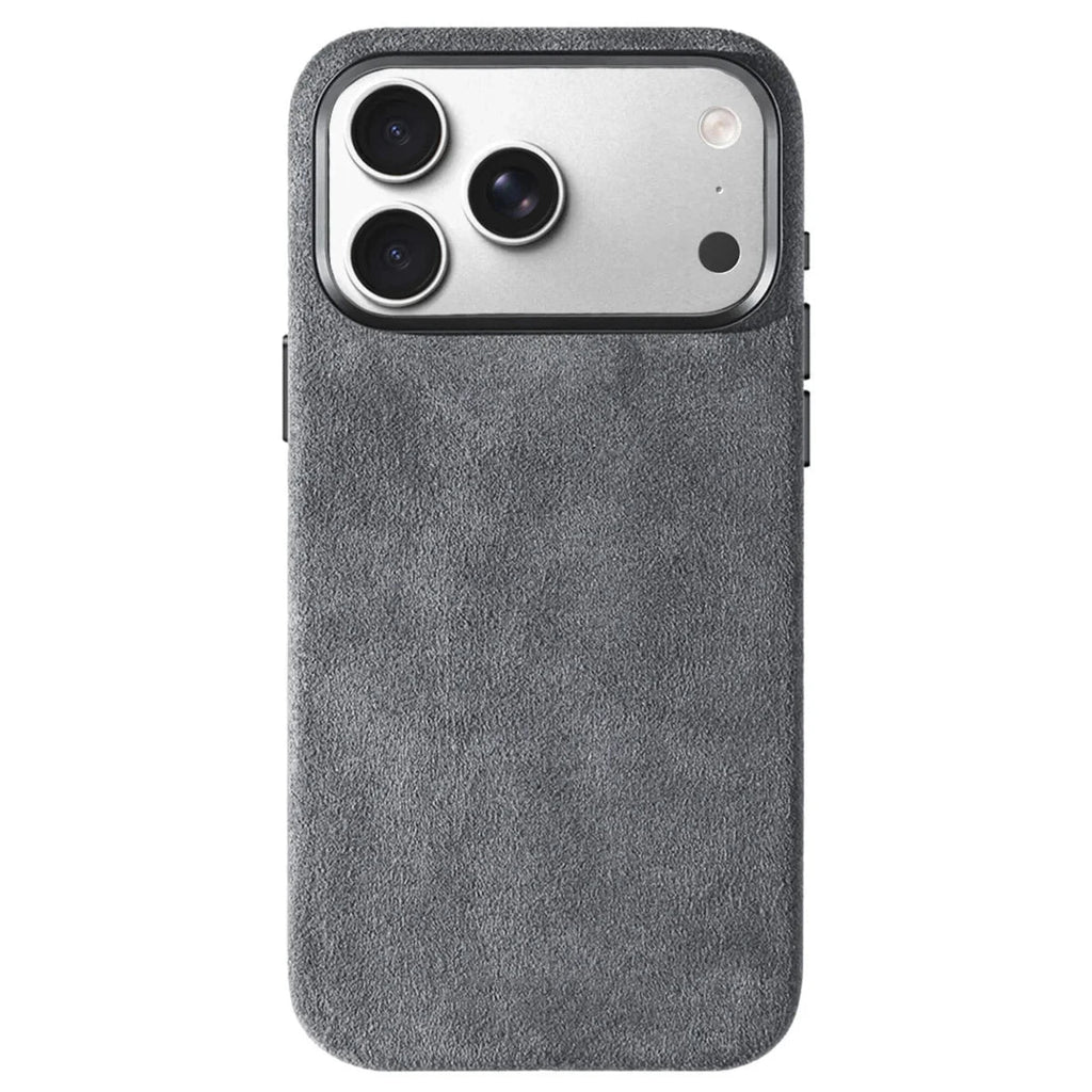 Real talian Imported for Alcantara Magnetic Case for iPhone 17 Pro Max 17Pro with MagSafe Case Smart Button Protective Cover Quick Pick Grocers