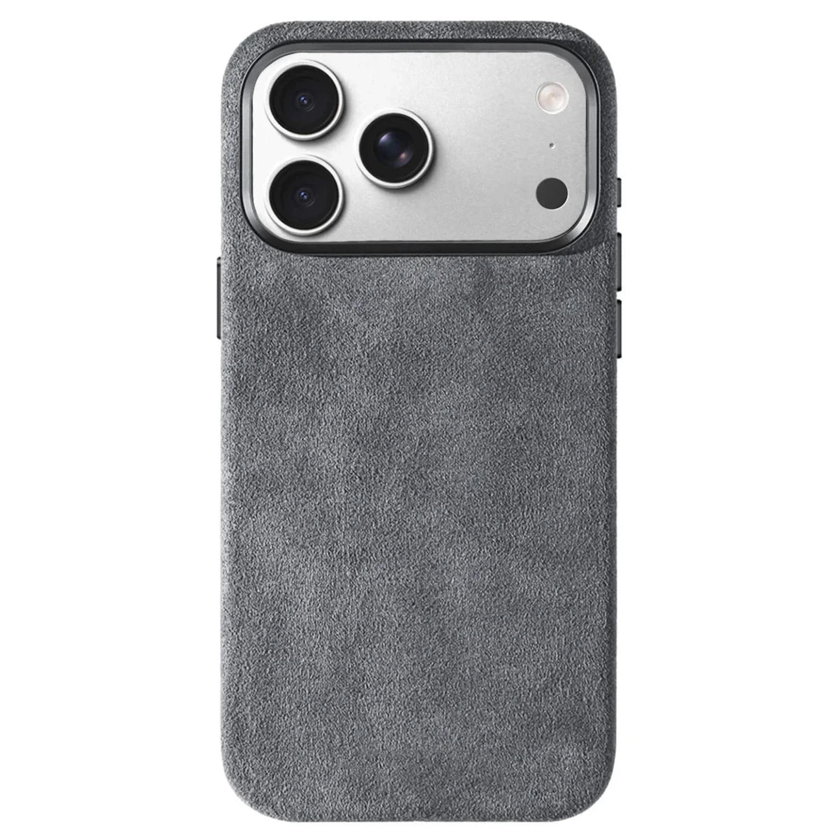 Real talian Imported for Alcantara Magnetic Case for iPhone 17 Pro Max 17Pro with MagSafe Case Smart Button Protective Cover Quick Pick Grocers