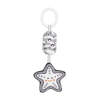 Stroller Bed Hanging Bell Plush Doll Baby Infant Rattles Newborn Black White Visual Grab Ability Training Toys игрушки для детей Purest Peak