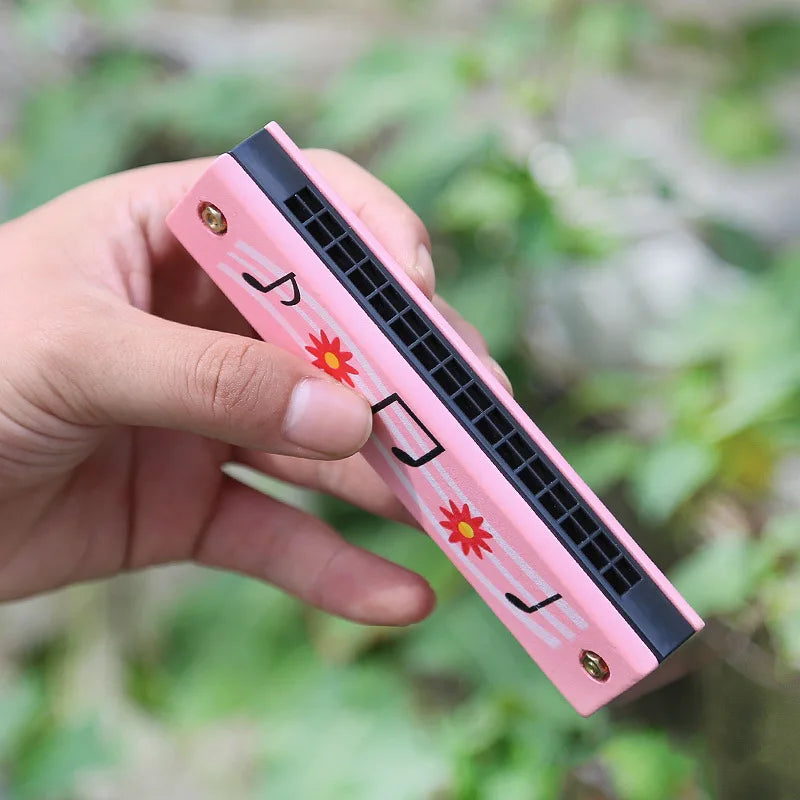 1pc/2/4pcs Children Wooden Harmonica Musical Instrument Toys Music Teaching Aids Puzzle Early Education Kindergarten Beginners Econic Blanks