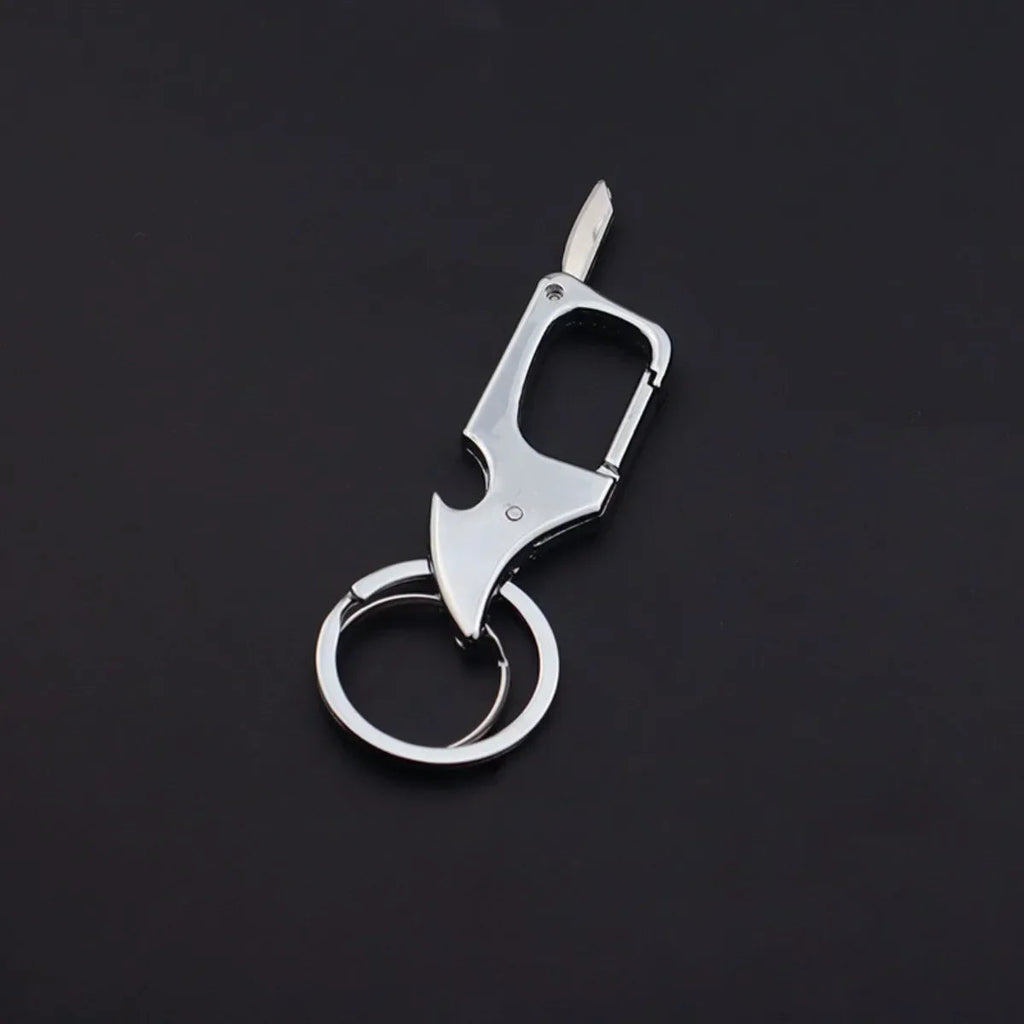 Men's Multifunctional Keychain Bottle Opener Anti-Lost Car Key Ring Creative Waist Hanging Design Econic Blanks