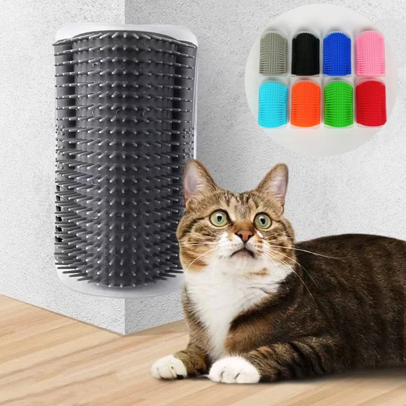Cat Massage Tool Pet Hair Removal Massage Comb Wall Corner Self Cleaning Rubbing Brush Cats Toys Pet Beauty Supplies Econic Blanks