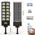 250W Solar Lights Outdoor Waterproof 8000LM LED Flood Lights Motion Sensor with Remote 3 Modes Street Lamp for Yard Garden Path Quick Pick Grocers