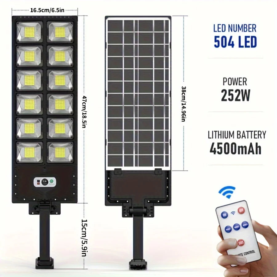 250W Solar Lights Outdoor Waterproof 8000LM LED Flood Lights Motion Sensor with Remote 3 Modes Street Lamp for Yard Garden Path Quick Pick Grocers