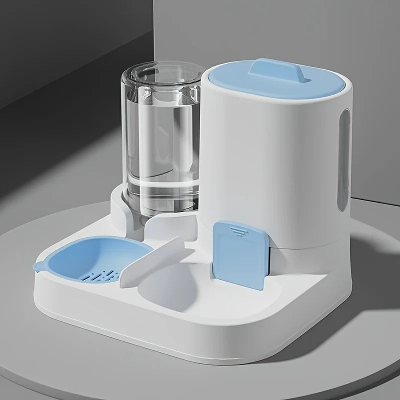 1-Pack Automatic Gravity-Fed Cat Water Dispenser & Feeder - Spill-Proof Large Capacity One-Piece Design, Quick Pick Grocers
