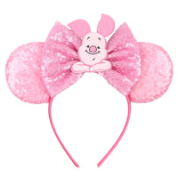 New Christmas Halloween Mouse Ears Headband Cartoon Sequin Bows Headband Birthday Party Princess Cosplay Costume For Women Adult Quick Pick Grocers