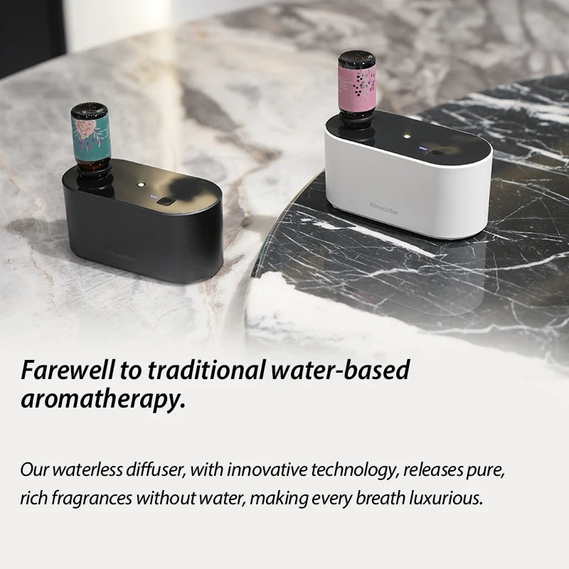KINSCOTER Premium Portable Waterless Aroma Diffuser Compact Essential Oil Nebulizer Ideal Scent Machine for Gifting Quick Pick Grocers