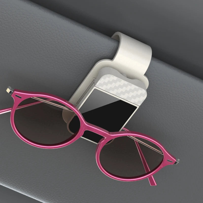 Car Sun Visor Sunglasses Clip Holder Stable Eyeglasses Hanger Card Ticket Organizer Interior Storage Clip Car Accessories Quick Pick Grocers