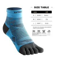 WRELS Coolmax Sports Socks Comfy Elastic Shock-proof Breathable Run Knitted Socks High Performance Athletic Five Toe Socks Quick Pick Grocers