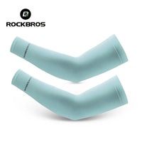 ROCKBROS  Arm Sleeve Breathable Quick Dry UV Protection Cycling Sport Sleeve Ice Fabric Sunscreen Sports Wear Fitness Arm Sleeve Quick Pick Grocers
