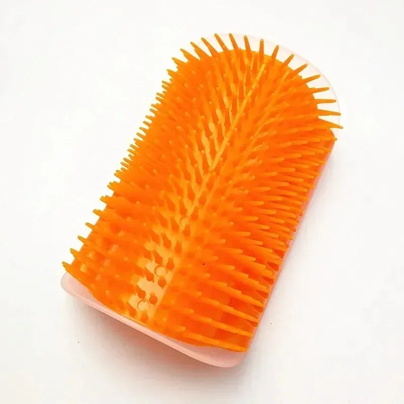 Cat Corner Brush Comb Massager for Cat Arch Plastic Scratcher Remove Hair Comb Grooming with Catnip Cat Self Cleaning Cat Supply Econic Blanks