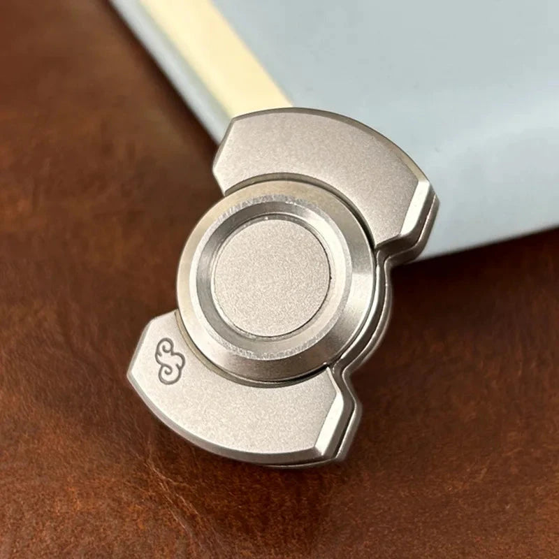 Stainless Steels 3 in 1 Fidget Spinner and Slider Combo with Click Button Metal Toy for Adult Stress Relief Econic Blanks