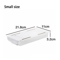 Hidden Storage Box Desk Storage Drawer Self-Adhesive Plastic Table Storage Holder Simple Sundries Cosmetics Stationery Organizer Quick Pick Grocers