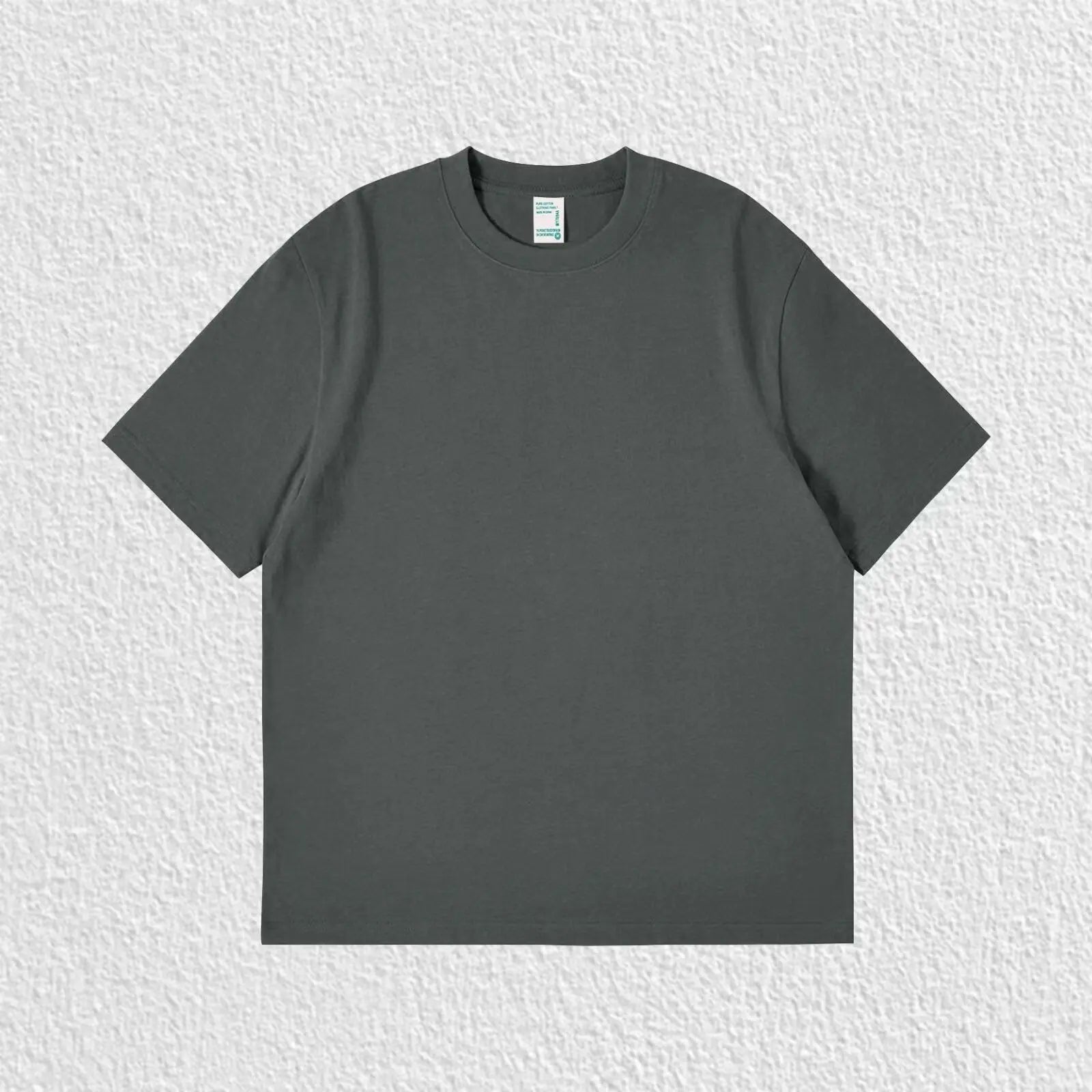 Pure White 260g Heavy T-shirt Men's Summer Pure Cotton Short-sleeved New Men's and Women's Streetwear Quick Pick Grocers