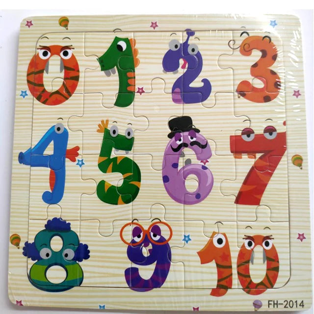 New 20 Piece Wooden 3d Puzzle Cartoon Animal Vehicle Jigsaw Puzzle Montessori Educational Toys For Kids 3-6 Years Old Quick Pick Grocers