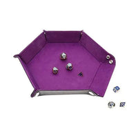 1pc Hexagonal Dice Tray and Miscellaneous Storage Box Board Game Dice Tray Accessories Leather Dice Tower Quick Pick Grocers