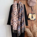 New Brand National Style Cashmere Scarf Winter Women Pashmina Shawls Warm Blanket Wraps Female Foulard Bandana Thick Scarves Quick Pick Grocers