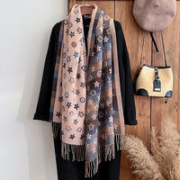 New Brand National Style Cashmere Scarf Winter Women Pashmina Shawls Warm Blanket Wraps Female Foulard Bandana Thick Scarves Quick Pick Grocers