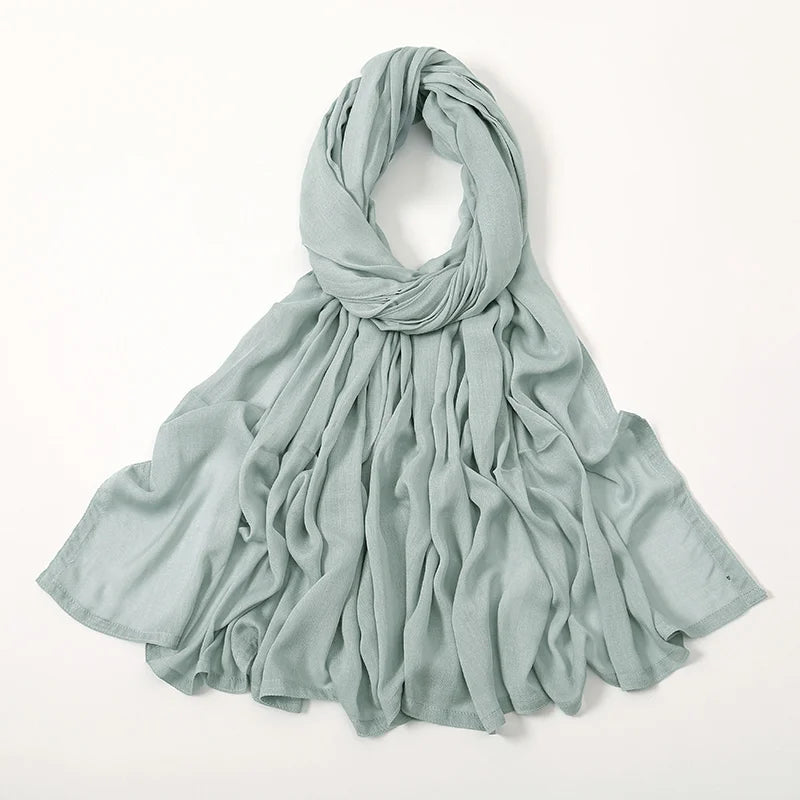 Fashion Modal Hijab Rayon Cotton Shawls Muslim Hijabs For Women Plain Scarf Big Size Headscarf Islamic Turban Headband 190*85cm Quick Pick Grocers