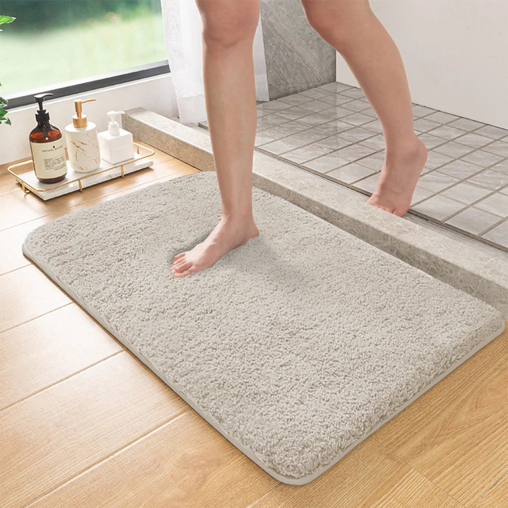 Long hair absorbent bathroom mat furry shower room foot wiping mat toilet non-slip mat entrance mat Econic Blanks