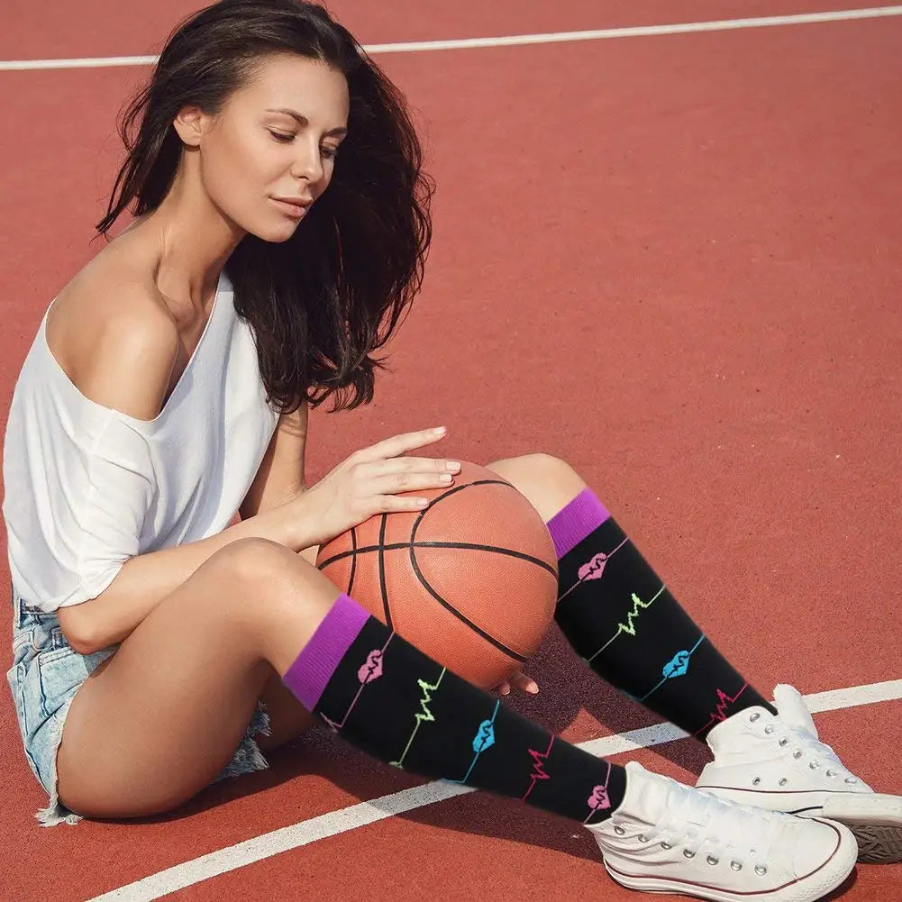 Compression Socks Varicose Veins Men's And Women's Sports Socks Football 20-30 Mmhg Elastic Anti Fatigue Pain Relief Wholesale Quick Pick Grocers