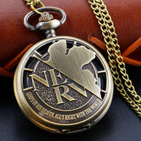 Bronze Antique Hollow Steel Quartz Pocket Watch - God's Land Decrypted Map - Best Gift Clock Selection for Men and Women Quick Pick Grocers