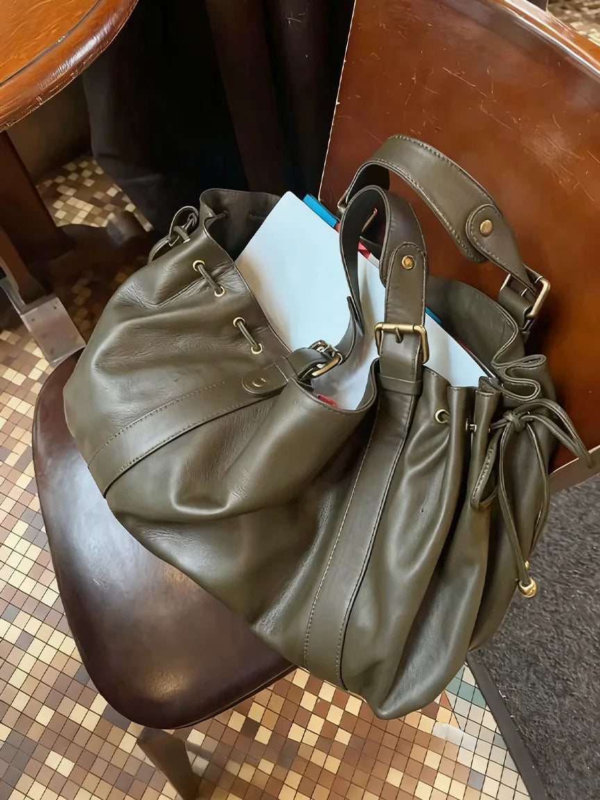 Women's Crossbody Simple Handbag Commuter Shoulder Boston Bag Stylish Versatile Work Bag Soft Polyester Interior Quick Pick Grocers