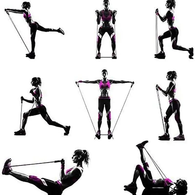 Resistance Bands With Handles, Exercise Bands, Workout Bands With Handles For Men Women, Strength Training Equipment At Home Quick Pick Grocers