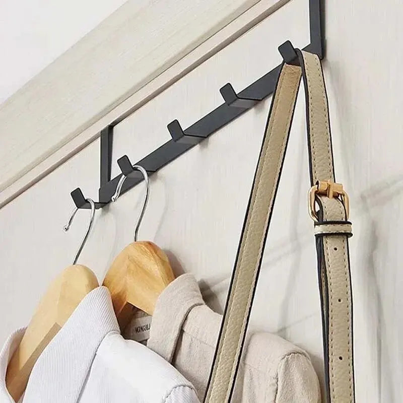 Hooks Over The Door 5 Hooks Home Bathroom Organizer Rack Clothes Coat Hat Towel Hanger Bathroom Kitchen Accessories Econic Blanks