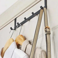 Hooks Over The Door 5 Hooks Home Bathroom Organizer Rack Clothes Coat Hat Towel Hanger Bathroom Kitchen Accessories Econic Blanks