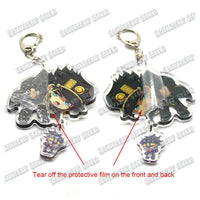 Gay Pride LGBT Rainbow Acrylic Keychain LGBTQ Transparent Double Sided Key Chain Key Ring Lesbian Keychains for Friends Gift Quick Pick Grocers