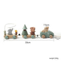 Wooden Train Birthday Toy  Montessori Toys Baby Educational Toys  Wooden Trolley  Baby Learning Toys  Number Of Wood Baby's Toys Purest Peak