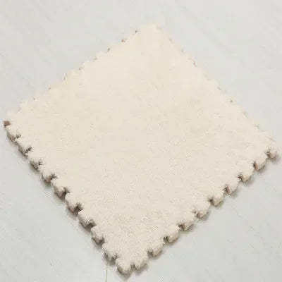 30*30CM Soft Plush Children Kids Rug Play Mat Puzzle Carpet Warm Playmat Interlocking Exercise Tiles Floor Carpet Decoration Mat Quick Pick Grocers