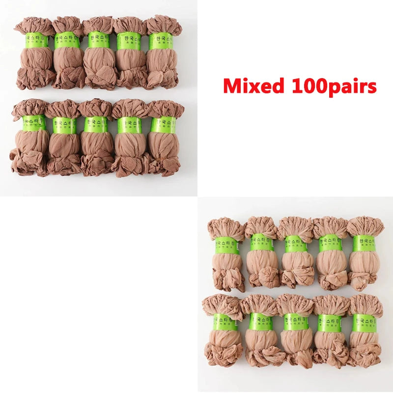 Hot Sale! High Quality Women Velvet Socks Pack Female Summer Thin Silk Transparent Sexy Ankle Nylon Socks Set Quick Pick Grocers
