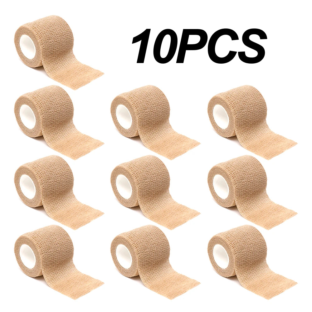 Black sports self-adhesive elastic bandage with 4.8-meter elastic knee pads, 18 colors for fingers, ankles, palms, and shoulders Quick Pick Grocers