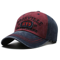 Four Seasons Men's Baseball Cap Casual Wash Embroidered Cap Curved Brim Bowler Sun Hat Official Website Quick Pick Grocers