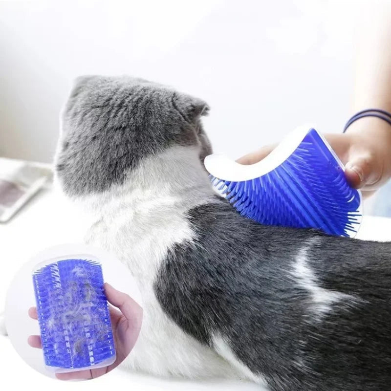 Cat Massage Tool Pet Hair Removal Massage Comb Wall Corner Self Cleaning Rubbing Brush Cats Toys Pet Beauty Supplies Econic Blanks