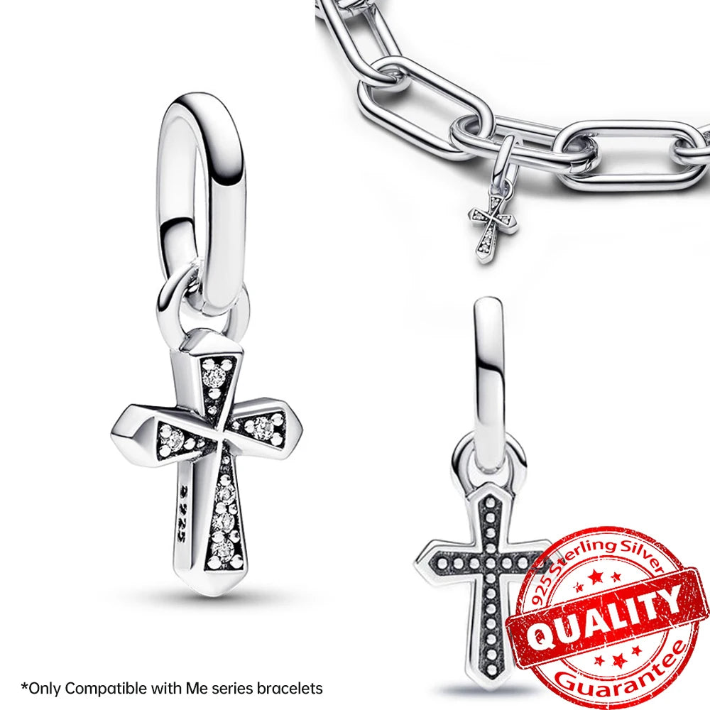 Sparkling Star Mini Dangle Charm Fit Brand Me Bracelet 925 Sterling Silver Me Series Green Heart Mini Charm Girl Party Jewelry Econic Blanks