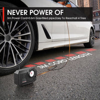 CARSUN Mini Air Pump Tire Inflator Car Electric Mini 20L/Min Portable Air Compressor For Car Motorcycles Bicycle Inflatable Quick Pick Grocers