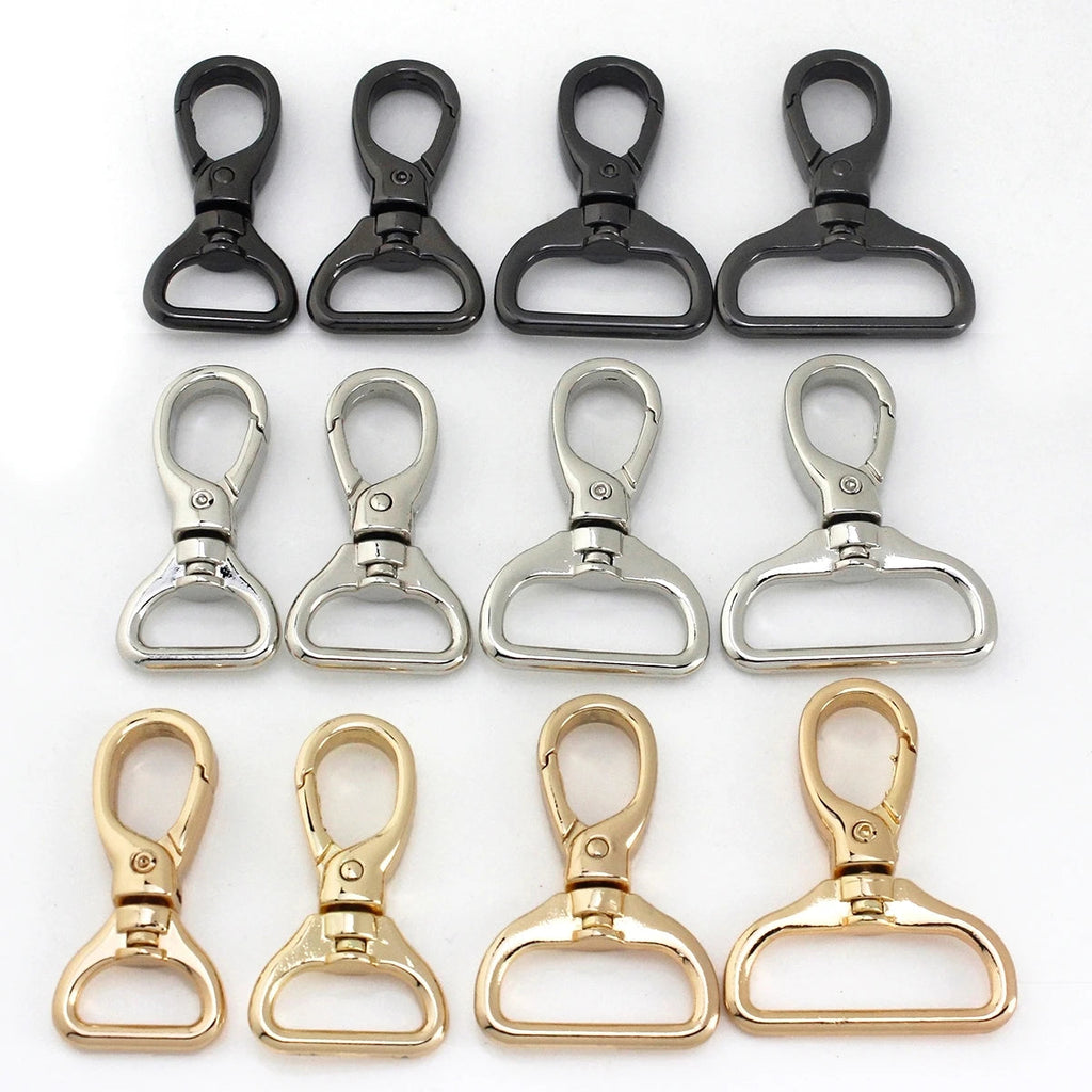 1piece Metal Carabiner Snap Hook Trigger Lobster Clasp Clip Swivel Spring Gate Leather Craft Pet Leash Bag Strap Belt Webbing Quick Pick Grocers