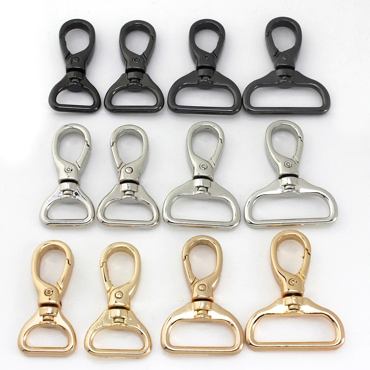 1piece Metal Carabiner Snap Hook Trigger Lobster Clasp Clip Swivel Spring Gate Leather Craft Pet Leash Bag Strap Belt Webbing Quick Pick Grocers