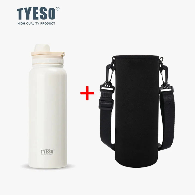 Tyeso Stainless Steel Thermal Water Bottle Portable Tumbler Sport Vacuum Flask Keeps Cold and Heat Thermal Mug Car Insulated Cup Econic Blanks