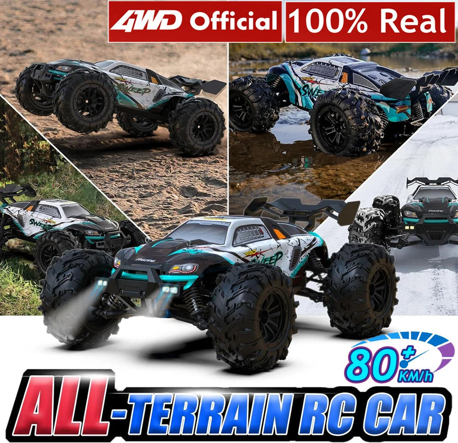 4WD Remote Control Car Off Road 4x4 RC High Speed Buggy Truck Super Brushless 50 or 80KM/H Fast Drift Racing Toy Kids Adults Econic Blanks