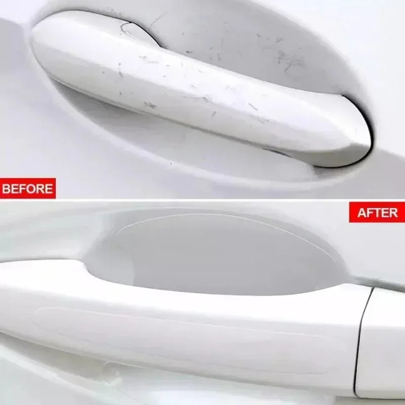 8pcs/set of door handle stickers, scratch-resistant handles, bowl stickers, decorative films, car protective equipment