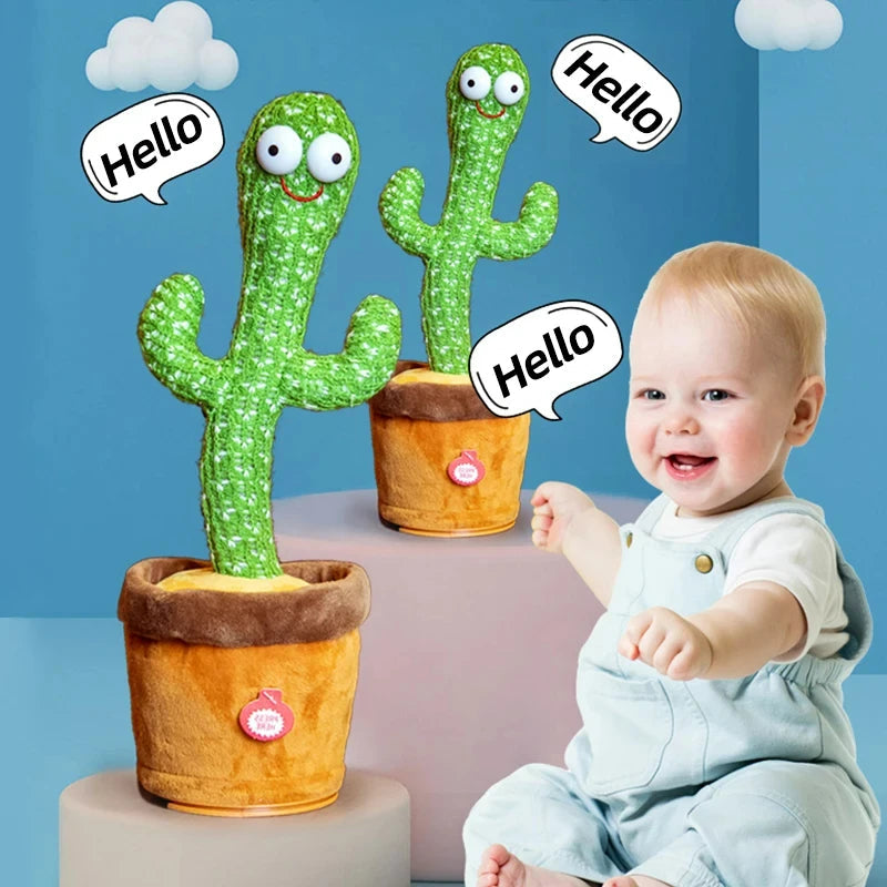 1pc Dancing Cactus Toy,Repeat Talking ,Song Speaker Wriggle Dancing Sing Talk, Plushie Stuffed ,Interaction and Decoration Quick Pick Grocers