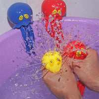 Baby Bath Toys Sponge Water Absorbing Octopus Squeezing Stress Relief Toys Summer Swimming Play Water Bath Toy for Children Quick Pick Grocers