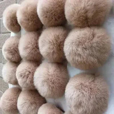Pompom 5cm 6cm 8cm Fluffy Fur Ball Soft Pompon DIY Pompons For Keychain Sewing On Scarf Hats Shoes Apparel Craft Supplies Econic Blanks