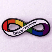 Rainbow LGBT Encourage Letters Metal Enamel Badge Gay Lesbian Asexual Transgender Adaptive Lapel Pin Jewelry Gifts Accessories Quick Pick Grocers