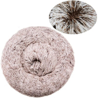 40-90cm 6 Sizes Round Pet Bed for Large Dog Bed Super Soft Cat Bed Plush Dog House for Medium Dog House Winter Warm Sleeping Quick Pick Grocers
